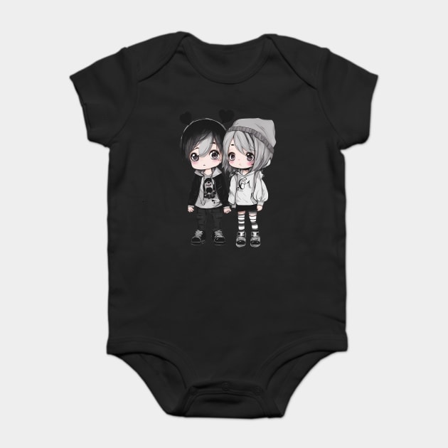 Emo People Baby Bodysuit by animegirlnft